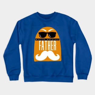 Worlds Greatest Father Father's Day sunglasses Fritts Cartoons Crewneck Sweatshirt